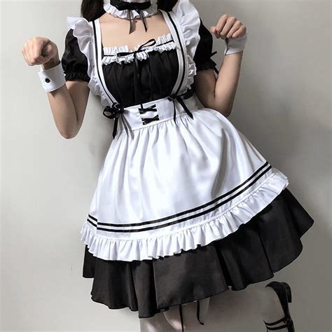 maid dress cosplay|Maid Dress vestido empregada fantasia cosplay coração fofo kawaii